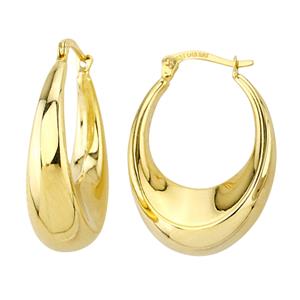 <p>9ct Yellow and Silver Bonded Earrings</p>